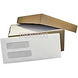 2,500 Double Window Security - Tint Gummed Seal Envelopes: Fits Quicken, Quickbooks, Microsoft Money Checks, Quick Books, Intuit