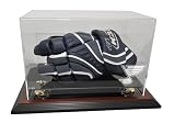 St. Louis Blues Hockey Glove Display Case with Mahogany Finish Base