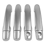 Automotive Exterior Chrome Door Handle Cover Trim Kit with Passenger Side Keyhole for... by Astra Security