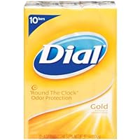 Dial Gold Antibacterial Soap Bar, 4-Ounce Bars, 10-Count