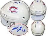 Michael Cammalleri Autographed/Hand Signed Mini Helmet Montreal Canadiens 6'' White
