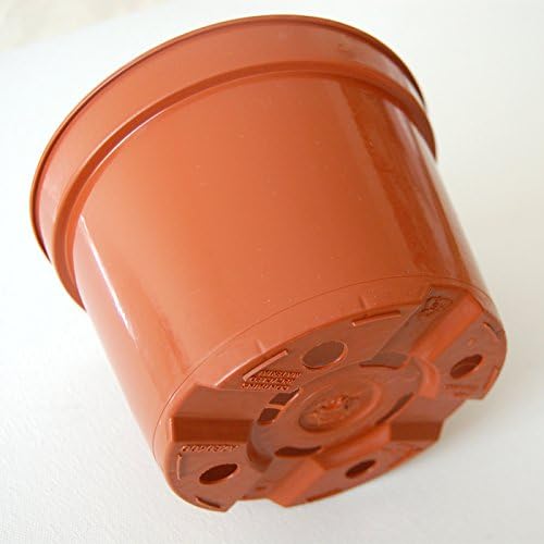 20 Terra Cotta Colored 6" 'Azalea Style' (6" x 4.25") injection molded plant pots