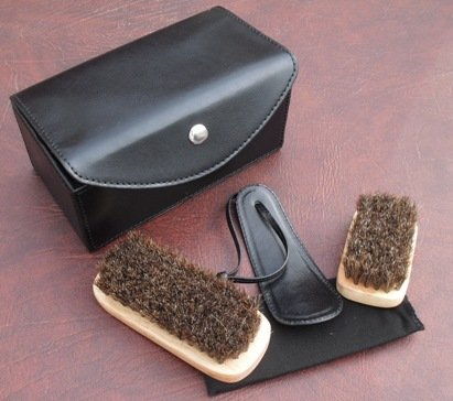 Shoeshine Kit & Leather Case