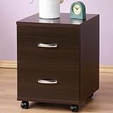 FILE - Two Drawer File Cabinet/ Side Table - Dark Oak