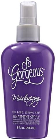 (1) So Gorgeous Moisturizing Styling and Strengthening Treatment Spray for Long Strong Hair - 8 oz & a FREE Babyliss Pro Scalp Massage Brush