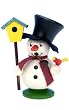 German Smoker - Snowman and Birdhouse Mini