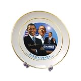 Barack Obama Commemorative Inauguration Plate with Stand
