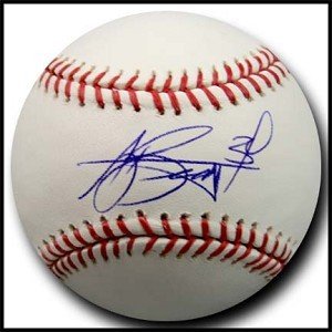 AJ Burnett Autographed/Hand Signed Official Major League Baseball