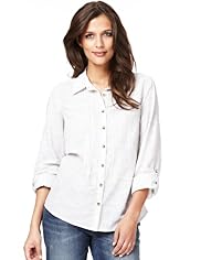 Indigo Collection Pure Cotton Tonal Striped Shirt