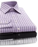 Sean John - Sean John Purple Stripe Dress Shirts