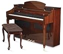 Suzuki Vg-17 Spinet Digital Piano, High Gloss Mahogany Brown