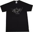 The Legend of Zelda: Twilight Princess Triforce Symbol Black T Shirt.