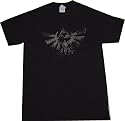 The Legend of Zelda: Twilight Princess Triforce Symbol Black T Shirt.