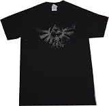 The Legend of Zelda: Twilight Princess Triforce Symbol Black T Shirt.