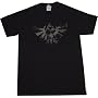 The Legend of Zelda: Twilight Princess Triforce Symbol Black T Shirt.