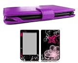 IMAGE OF Bundle Monster Barnes & Noble Nook Color Nook Tablet Genuine Leather Case Cover Jacket + Skin Art Decal Sticker + Screen Protector Ereader Accessories Combo - Fits both Nook Color and Nook Tablet (Released Nov. 7, 2011) Devices