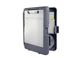 Saunders WorkMate Plastic Storage Clipboard, 00470, Letter Size (8.5 inch x 12 inch), Gray