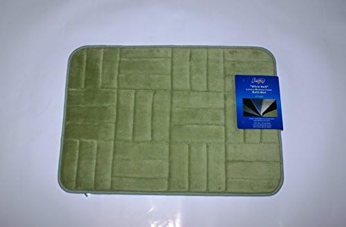 Spa Quality luxury Bath Mat with Memory Foam Collection (Smokey Green, 20 inch x 30 inch)