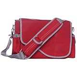 Jill-e 411228 Sailcloth Messenger Bag (Red)