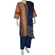 Women Salwar Kameez Cotton Embroidered Dress Size L (slk416a)