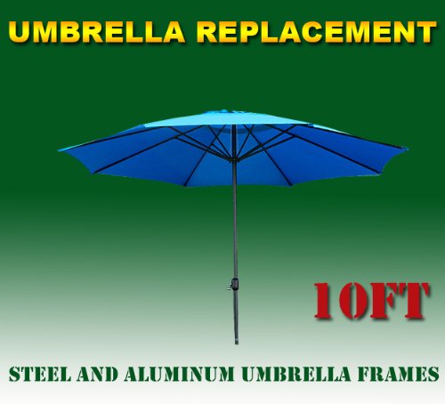 New 10 Ft Market Patio Garden Umbrella Replacement Canopy Canvas