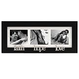 Review Malden 4111-30 / Faith-Hope-Love Wood 3 Opening Picture Frame Collage Black 2x3