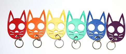 Rainbow Pride 6 pack Wild Cat Defense Keychains