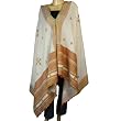 Shawls from India Wool Embroidered Accessory 80 x 40 inches (ktds518)