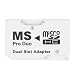 Micro Sd Tf To Ms Pro Duo Memory Stick Adapter 2 Slots