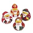 12 Vintage St. Nick Santa Christmas Santa Rubber Ducks