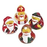 12 Vintage St. Nick Santa Christmas Santa Rubber Ducks
