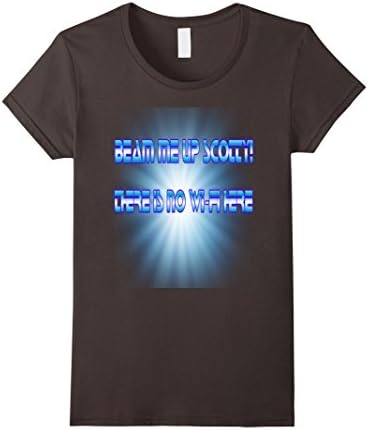 BEAM ME UP SCOTTY...The Newest of the star Trek T shirts - Female XL - Asphalt