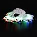 Lighting Gloves, LED Color Changing Bear's Paw Gloves Wardrobe Accessory for Party, Halloween ,Christmas, White, 1 Pair