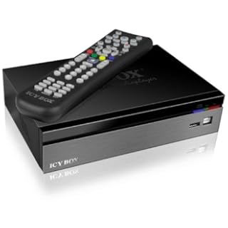 Icy Box IB-MP3012DVB-T Lecteur/Enregistreur Multimédia à Disque Dur SATA 3.5'' TNT et réseau