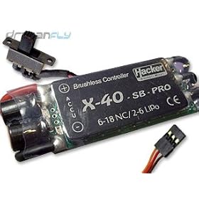 Hacker X-40 SB Pro Brushless Motor Speed Controller ESC 40A by Hacker Brushless USA Inc.