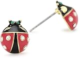 Best buy Betsey Johnson Red and Black Ladybug Stud Earrings