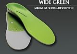 Superfeet Trim-To-Fit Green Wide Foot Insole, E - 9.5-11 US Men's (Wide)