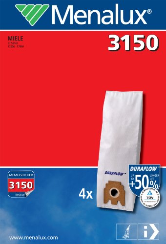Menalux 3150 Staubbeutel Duraflow / Miele 4 St&uuml;ck, S7-Serie, electronic 7500