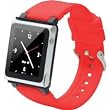 iWatchz CLRCHR22RED Q Collection Wrist Strap for iPod Nano 6G, Red iWatchz CLRCHR22RED Q Collection Wrist Strap for iPod Nano 6G, Red