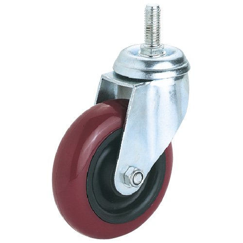 Steelex D2613 3-Inch Threaded Swivel Polyurethane WheelB0000DD1EK : image