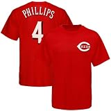 Brandon Phillips Cincinnati Reds Red Jersey Name & Number T-shirt Small