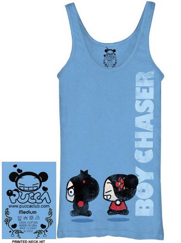 Pucca BOY CHASER Animated Disney Cartoon Juniors Popsicle Tanktop