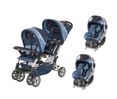 BABY TREND Sit N Stand Double Twin Travel System-Vision