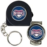 MLB Washington Nationals 6' Tape Measure, Key Chain & Money Clip Set