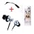TeckNet 2.5mm to 3.5mm Stereo Adapter With Kanon EC3 3.5mm In-Ear Stereo Earphone