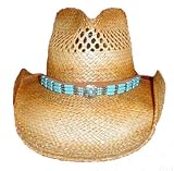 Shady Brady - Shady Brady Hat 1DW40: Crushable Cowboy Hat - Vented, Turquoise Band