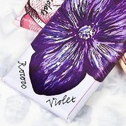 Violet Dark Chocolate Floral Bee Bar
