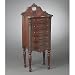 44.5in Tall Regal 5 Drawer Brown Chest