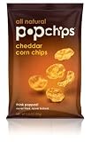 Popchips Cheddar Corn Chips, 3.5-Ounce Bags (Pack of 12)