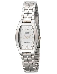 Casio Womens LTP1254D-7AC Edifice Silver-Tone Analog Dress Watch